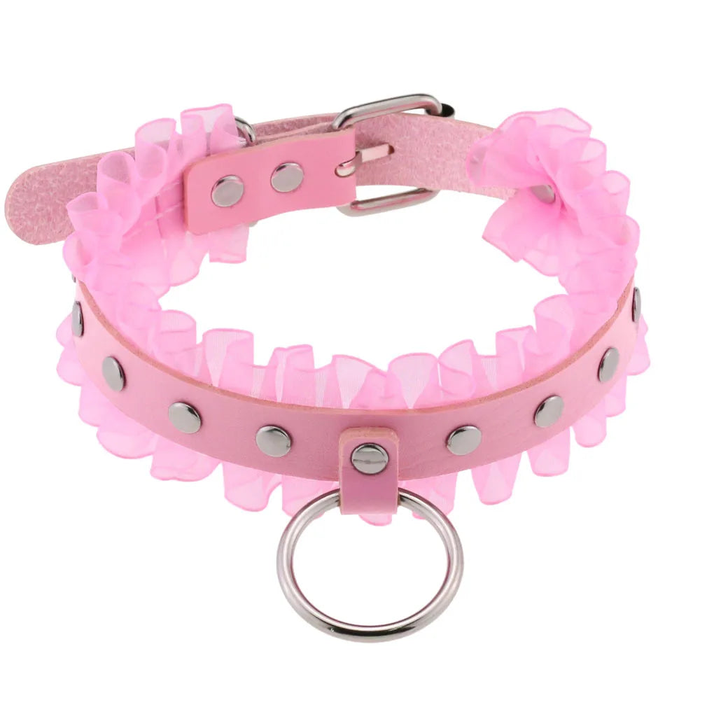 Pink Punk Choker Necklace