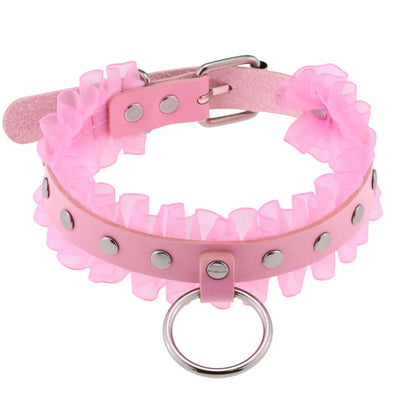 Pink Punk Choker Necklace