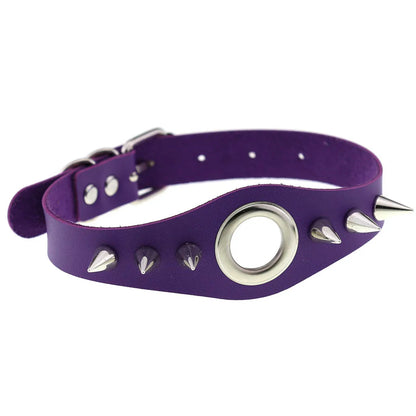 Purple Punk Choker Necklace