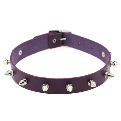 Purple Punk Choker Necklace