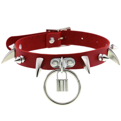 Red Punk Choker Necklace