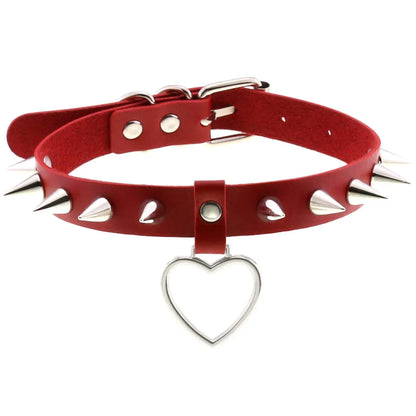 Red Punk Choker Necklace