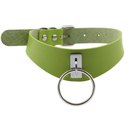 Green Gothic Punk Choker Necklaces