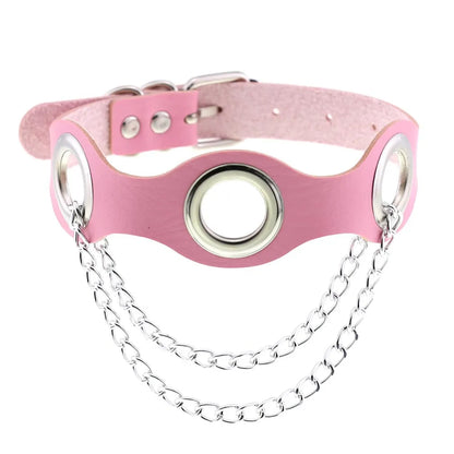 Pink Punk Choker Necklace