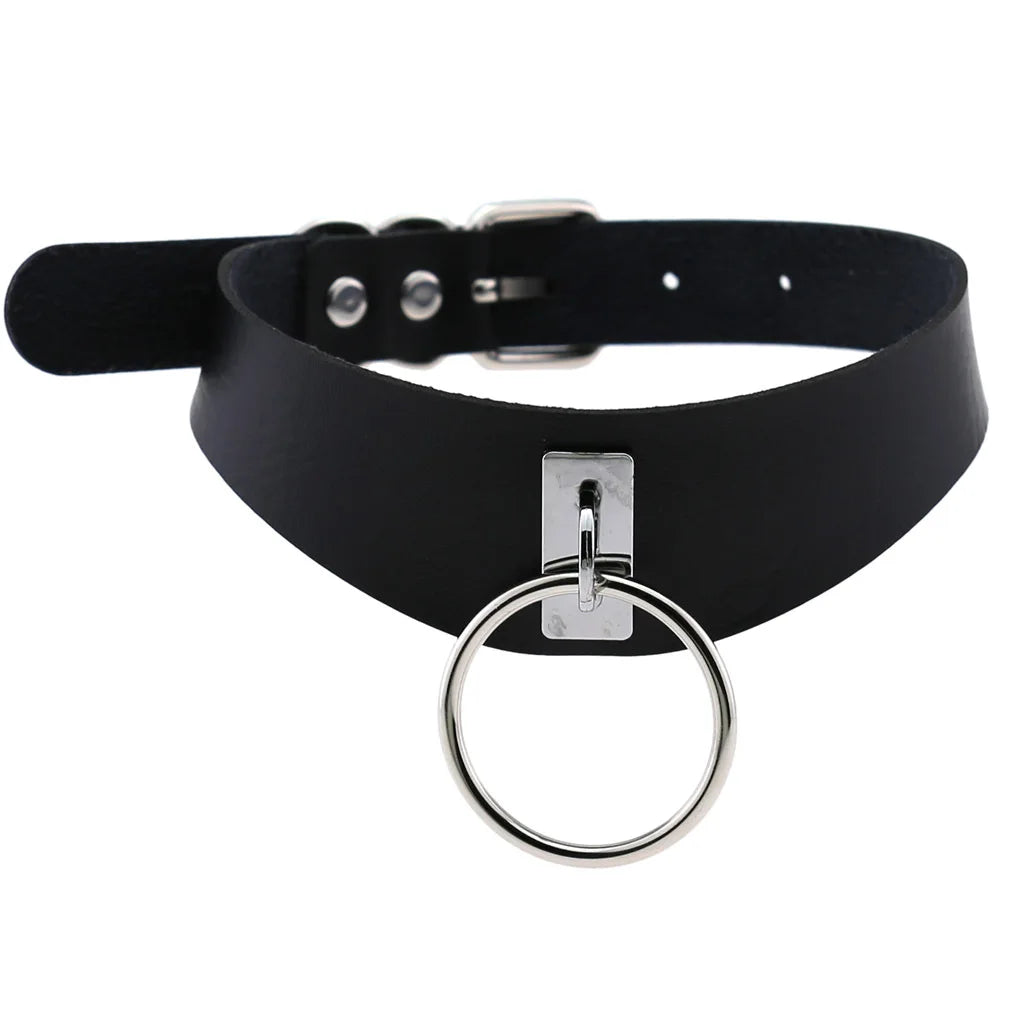 Black Punk Goth Choker Necklace