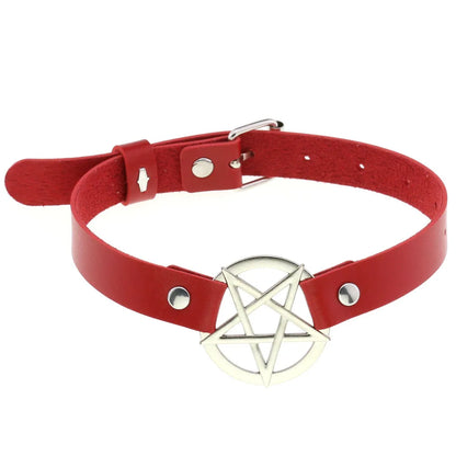 Red Punk Choker Necklace