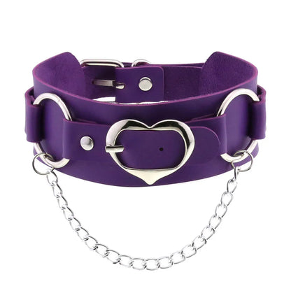 Purple Punk Choker Necklace