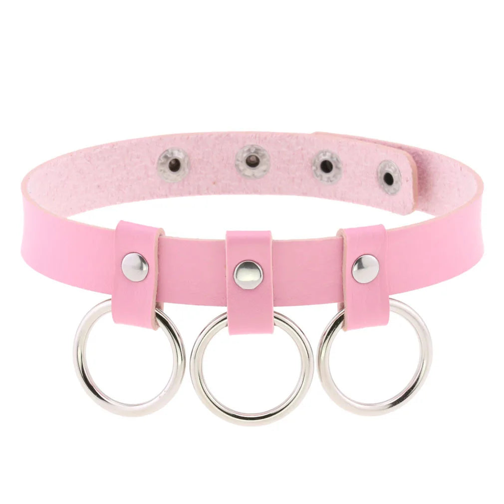 Pink Punk Choker Necklace