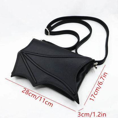Black Bat Wing Shoulder Crossbody Bag