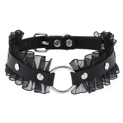 Black Punk Goth Choker Necklace