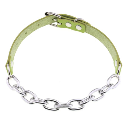 Green Gothic Punk Choker Necklaces