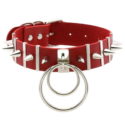 Red Punk Choker Necklace