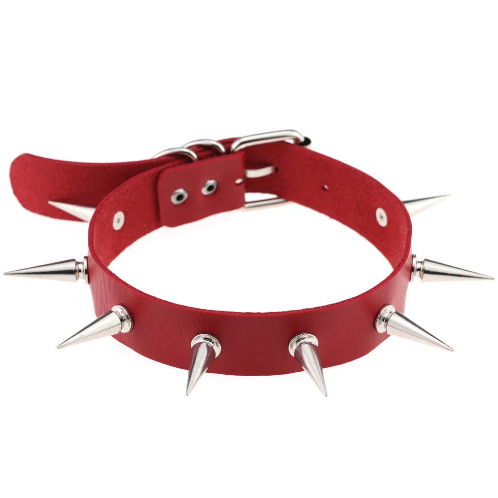 Red Punk Choker Necklace