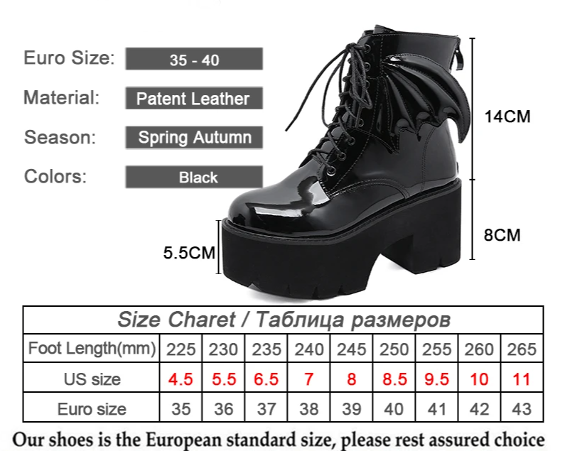 Bad Batty Platform Boots