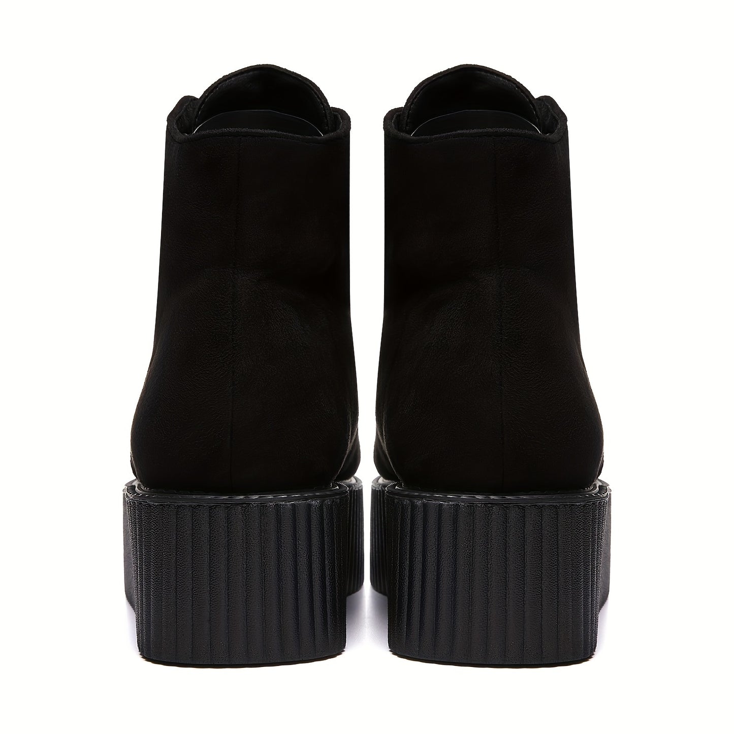 High Top Suede Platform Creepers Shoes