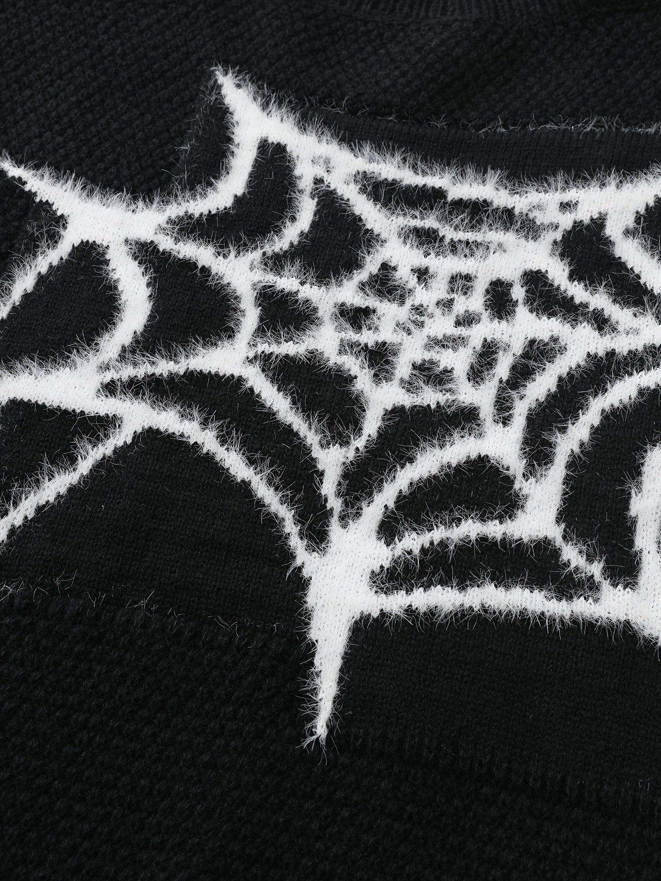 Spider Web Knitted Sweater